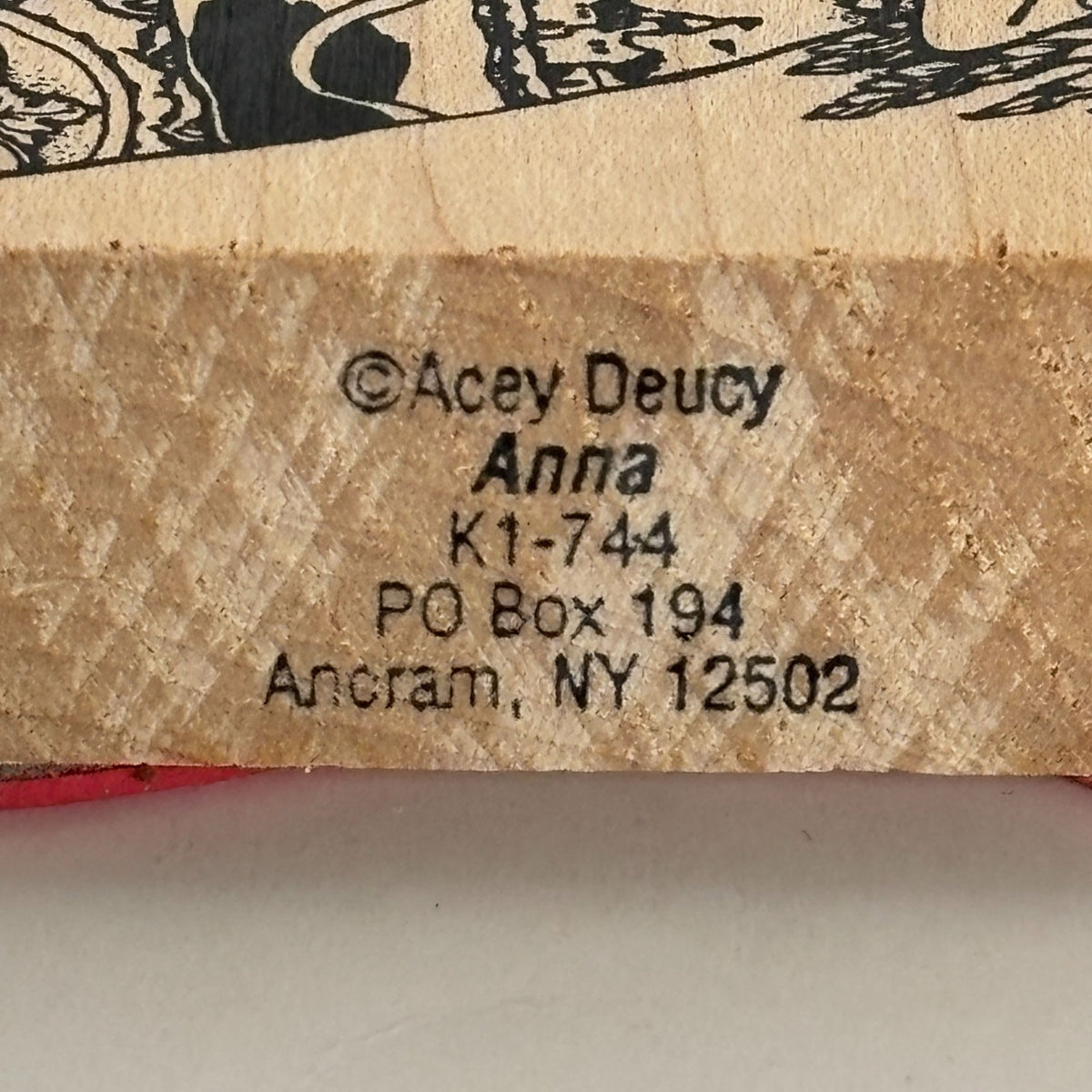 Acey Deucy Rubber Stamp Anna Angel Swan Castle Dress Storybook Folk Art Craft K1-744