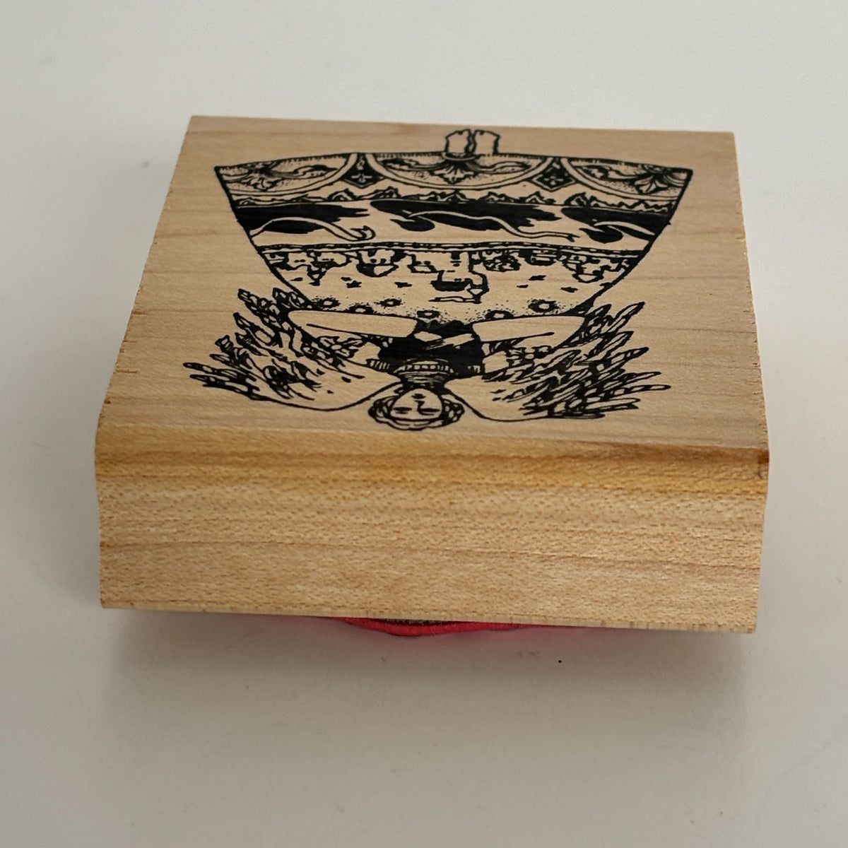Acey Deucy Rubber Stamp Anna Angel Swan Castle Dress Storybook Folk Art Craft K1-744
