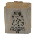 Stampin Up Rubber Stamp Memories Preserved By Heart Jar Scrapbooking Hobby Craft