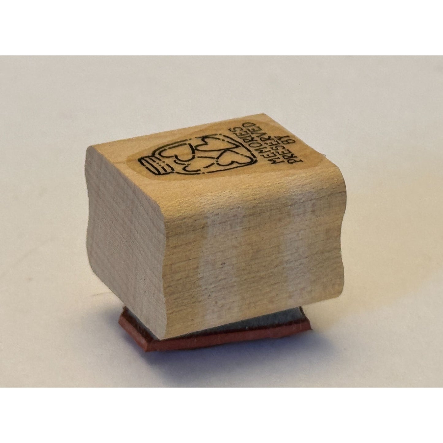 Stampin Up Rubber Stamp Memories Preserved By Heart Jar Scrapbooking Hobby Craft