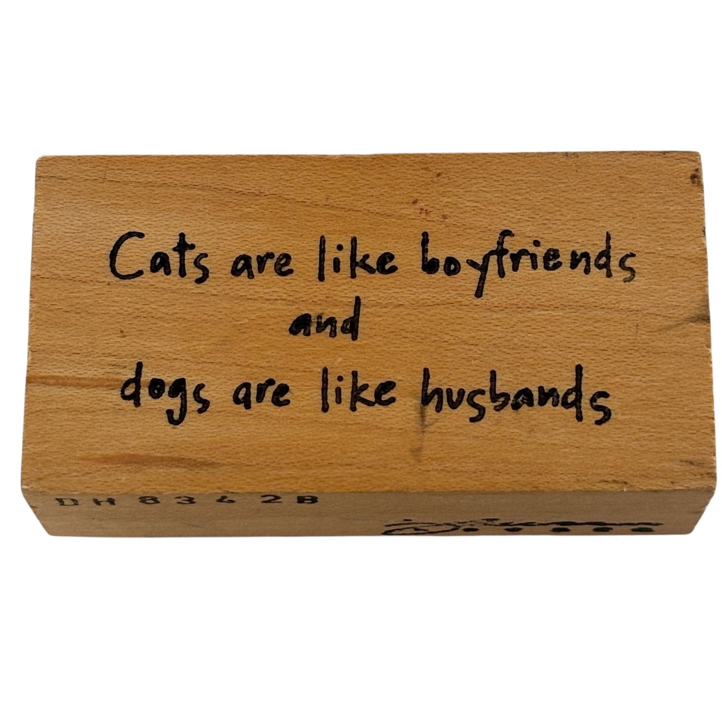 The Paper Garden Rubber Stamp Cats Are Like Boyfriends Dogs Are Like Husbands