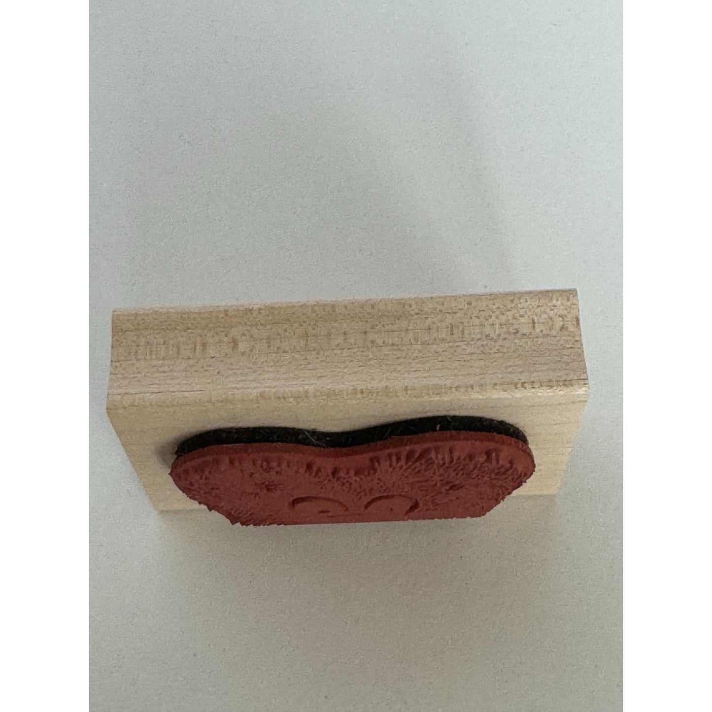 The Merry Stamper Rubber Stamp Peek-A-Boo Bear Face Animal Teddy Curious Edge