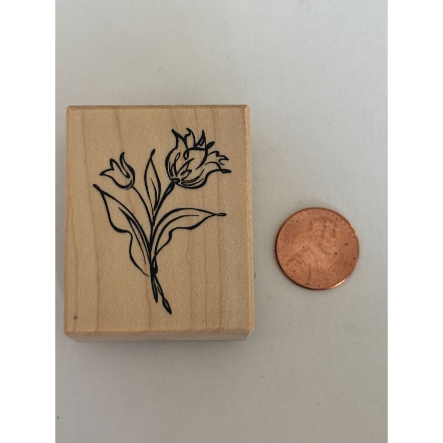 PSX Tulip Flower Rubber Stamp Floral Spring Craft Easter Cardmaking Mothers Day