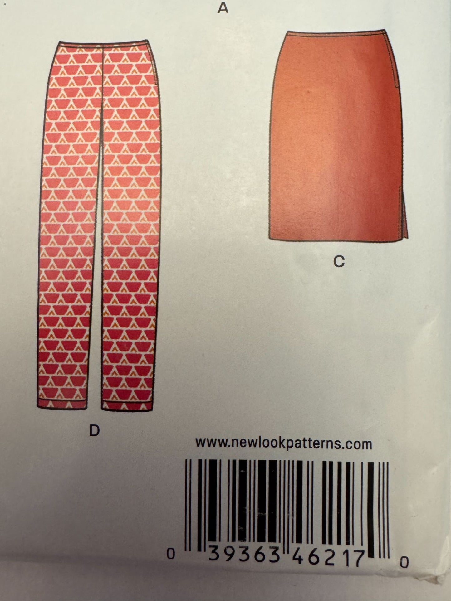 Simplicity New Look Sewing Pattern 6217 Skirt Pants Kimono Style Jacket 10-22 UC