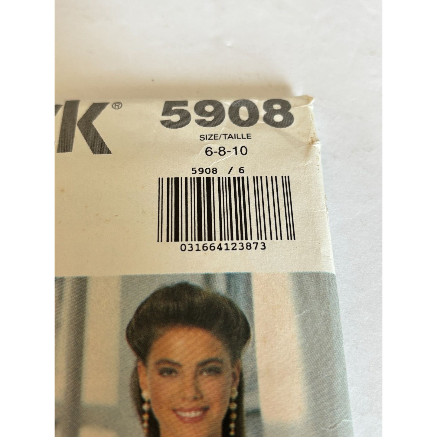 Butterick Sewing Pattern 5908 Dress Evening Party Misses 6 8 10 Uncut