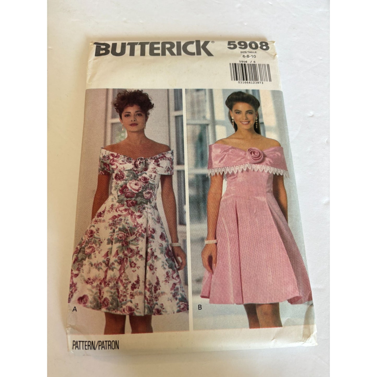 Butterick Sewing Pattern 5908 Dress Evening Party Misses 6 8 10 Uncut