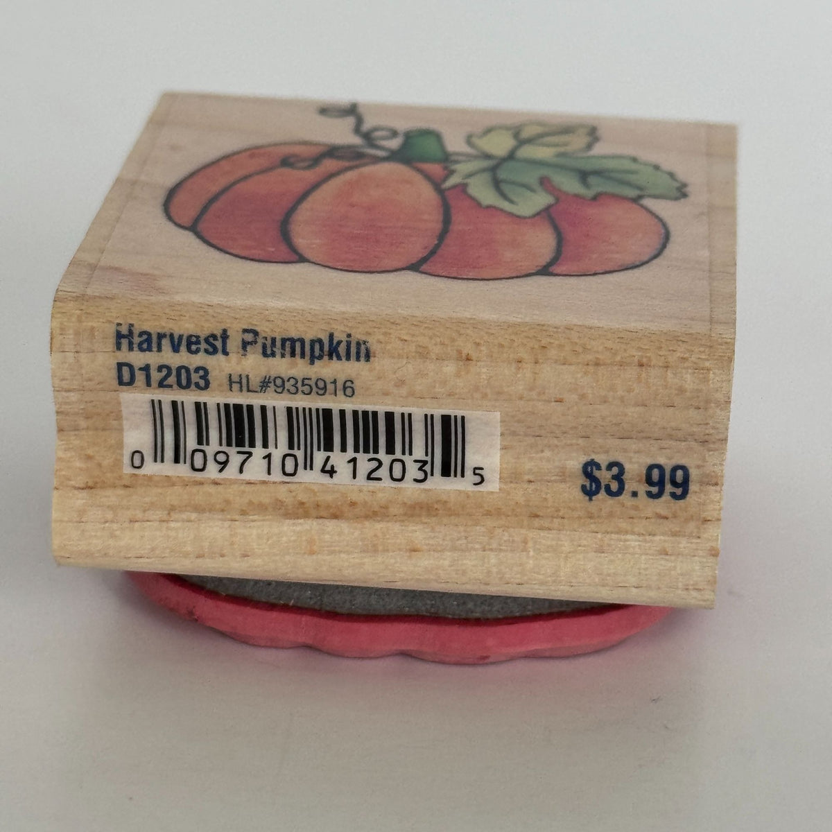 Stampabilities Rubber Stamp Harvest Pumpkin Fall Decor Harvest Card Making Wood Mounted