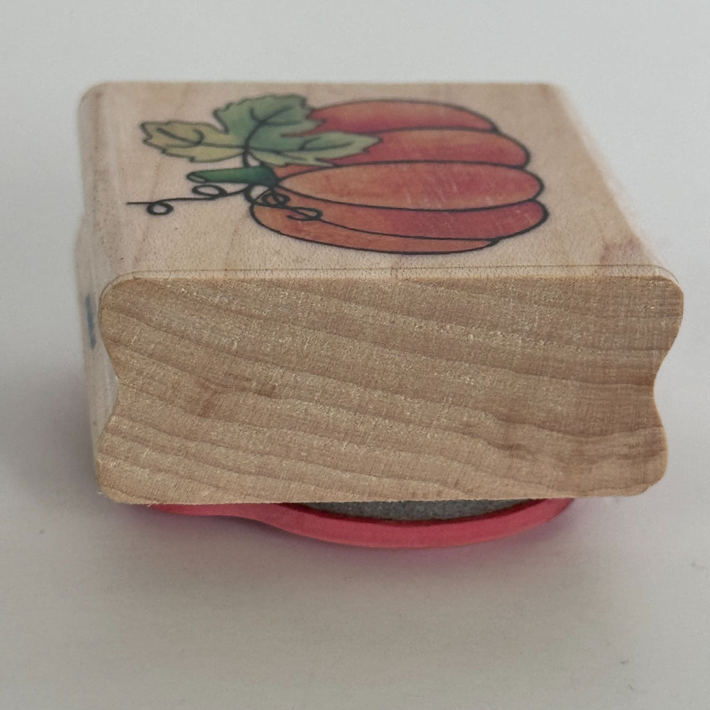 Stampabilities Rubber Stamp Harvest Pumpkin Fall Decor Harvest Card Making Wood Mounted
