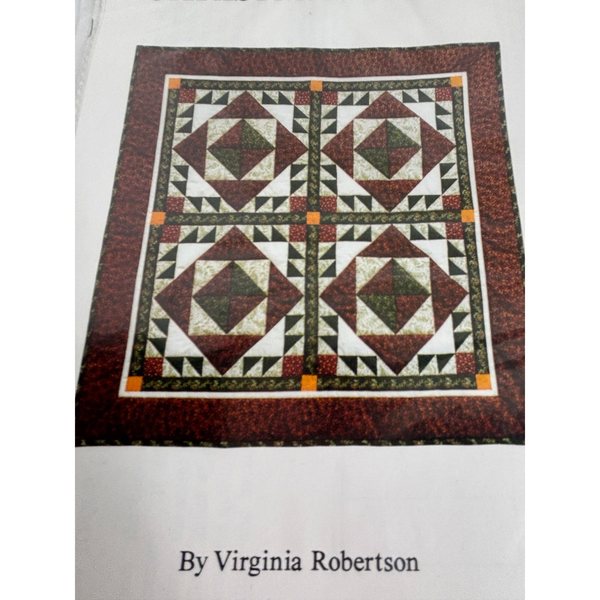 Osage County Quilt Factory Pattern Christmas Cactus Wall Hanging Queen Size UC