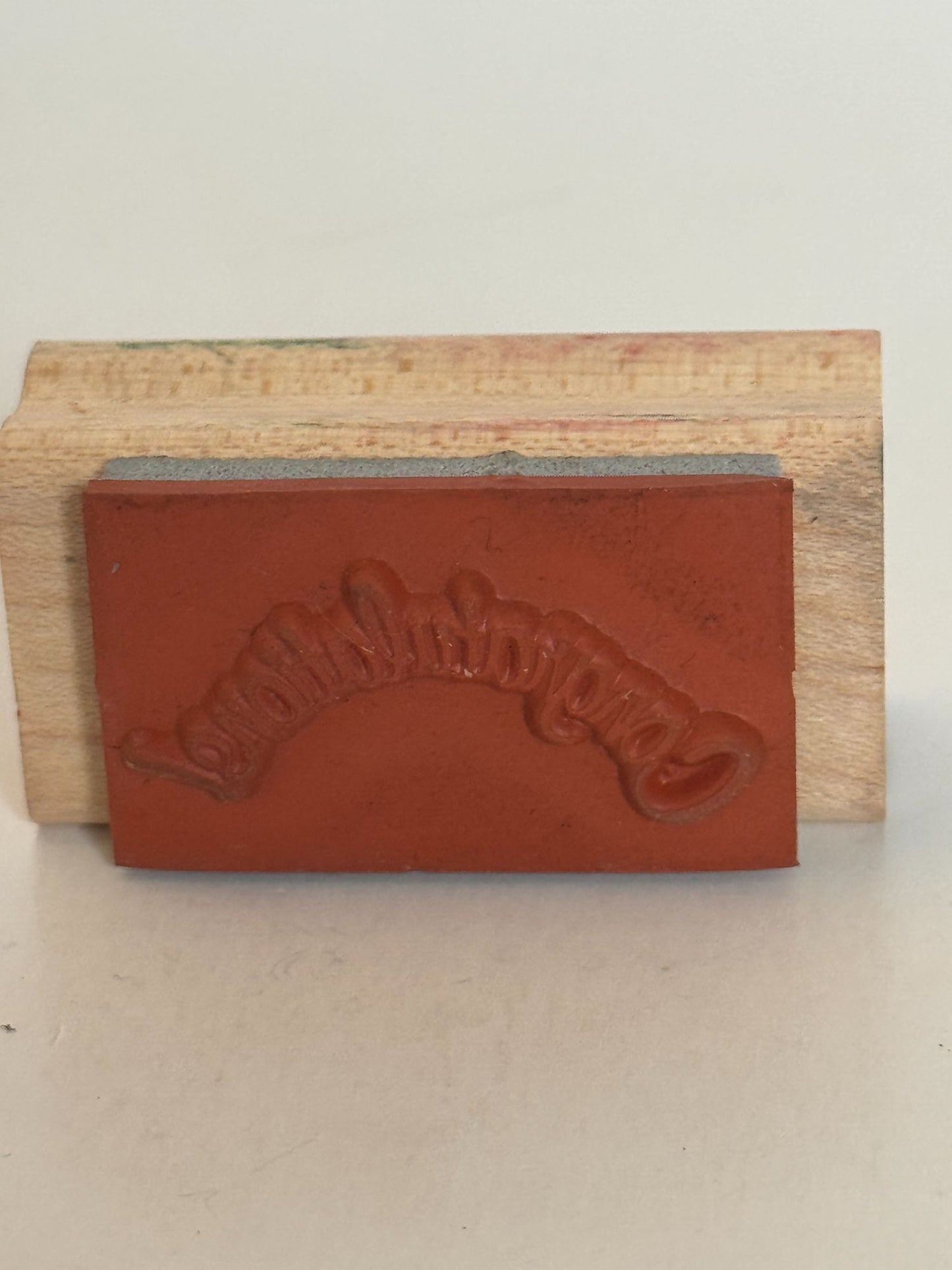 Stampin Up Wood Rubber Stamp Congratulations Card Making Sentiment Graduation