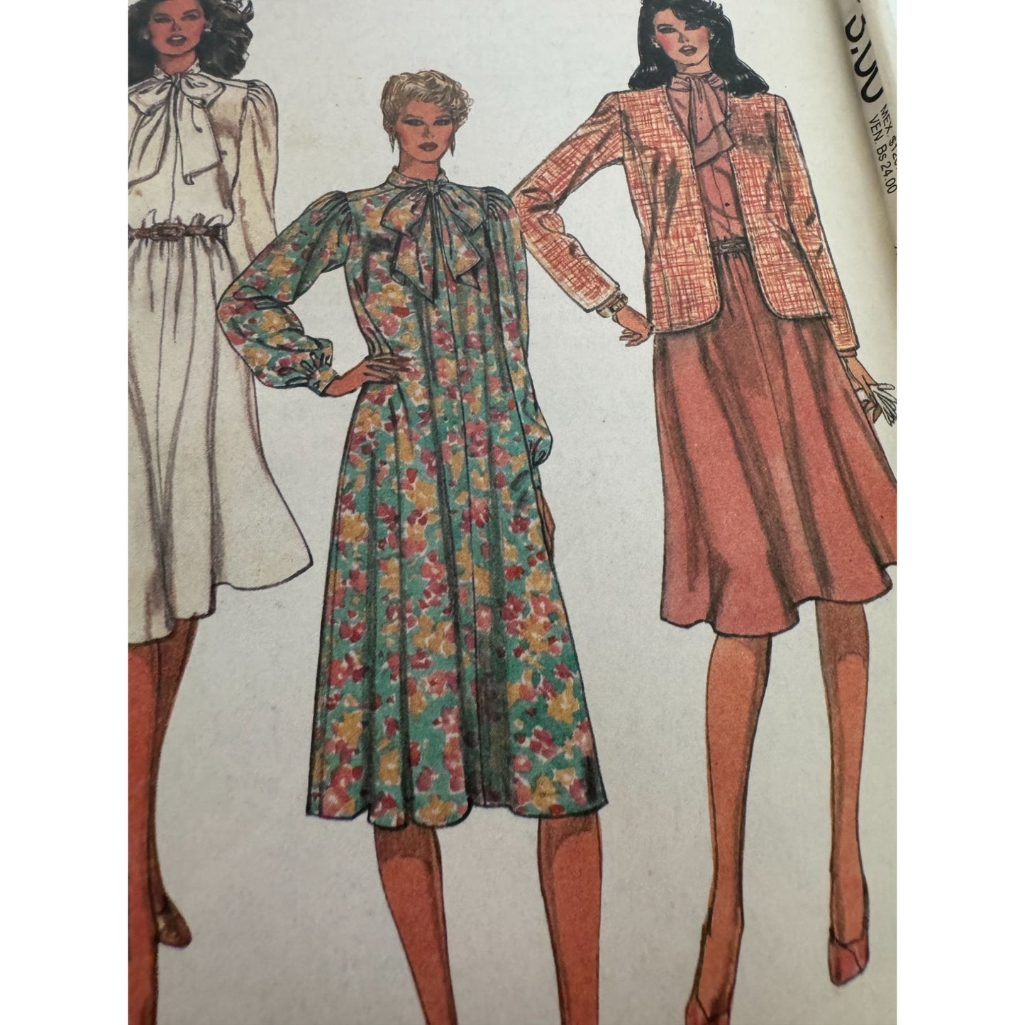 McCalls Sewing Pattern 7835 Misses Modest Jacket Pullover Dress Size 20 Uncut