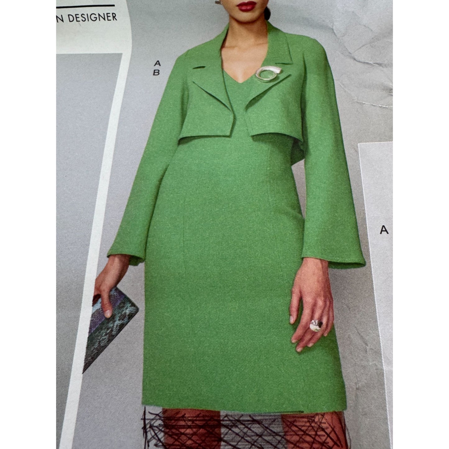 Vogue Sewing Pattern V1536 Dress Jacket Ensemble Sizes 14-22 Tom Linda Platt UC