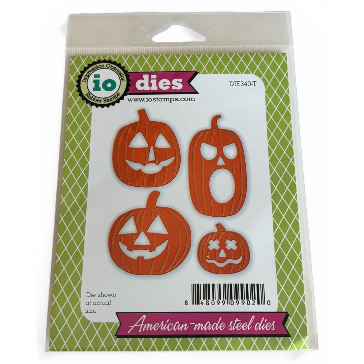 Impression Obsession Halloween Pumpkin Dies Jack O Lantern Cardmaking Craft Fall