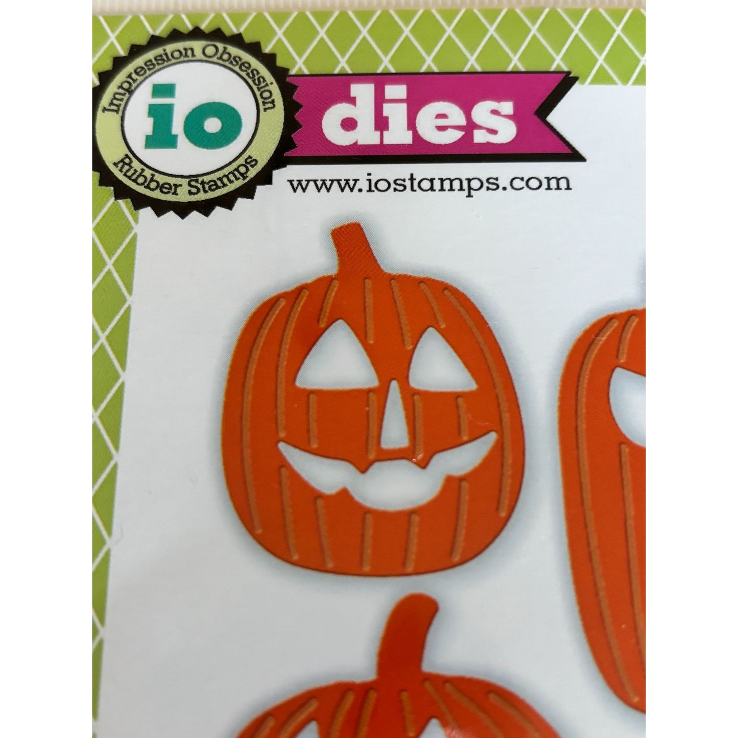 Impression Obsession Halloween Pumpkin Dies Jack O Lantern Cardmaking Craft Fall