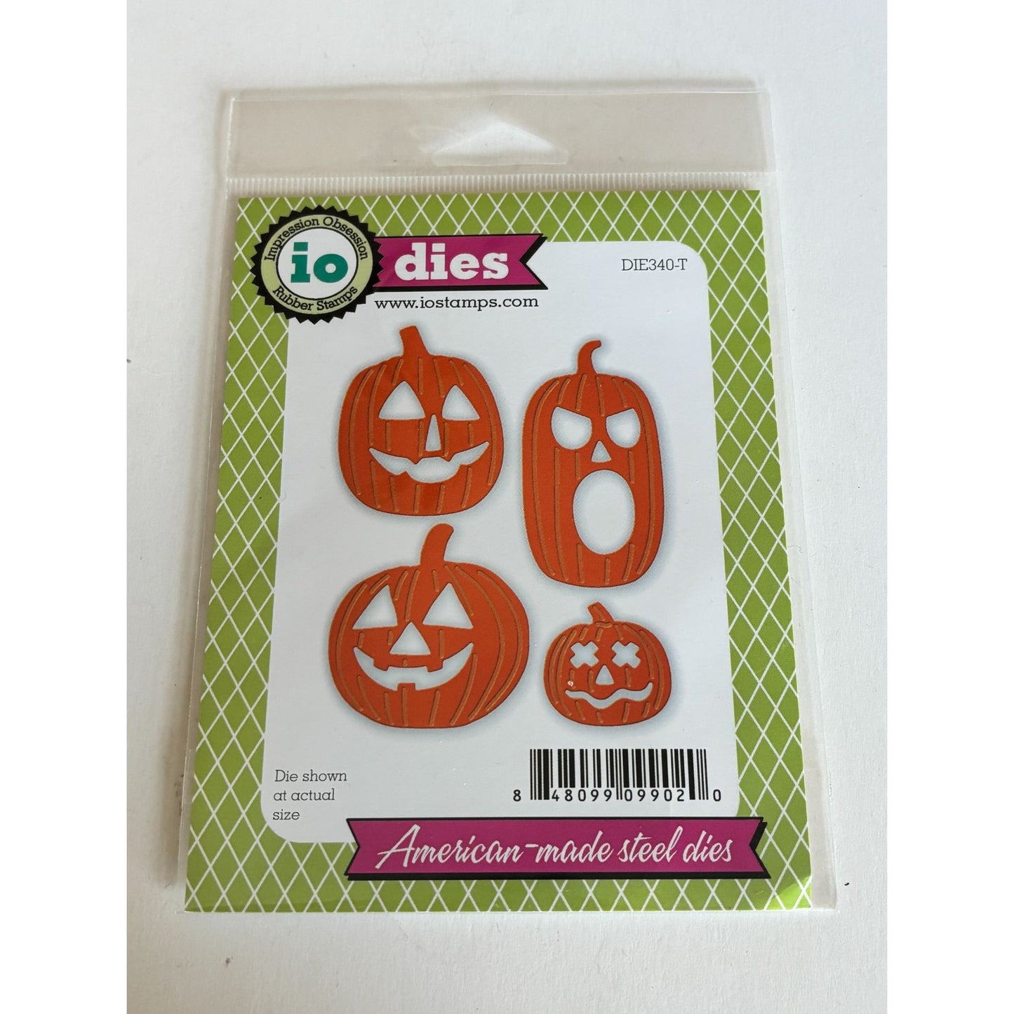 Impression Obsession Halloween Pumpkin Dies Jack O Lantern Cardmaking Craft Fall