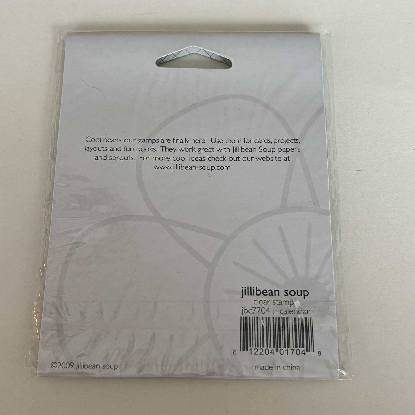Jillibean Soup Clear Stamps Set Calendar Months Dates Planner Junk Journaling Cardmaking Acrylic Small