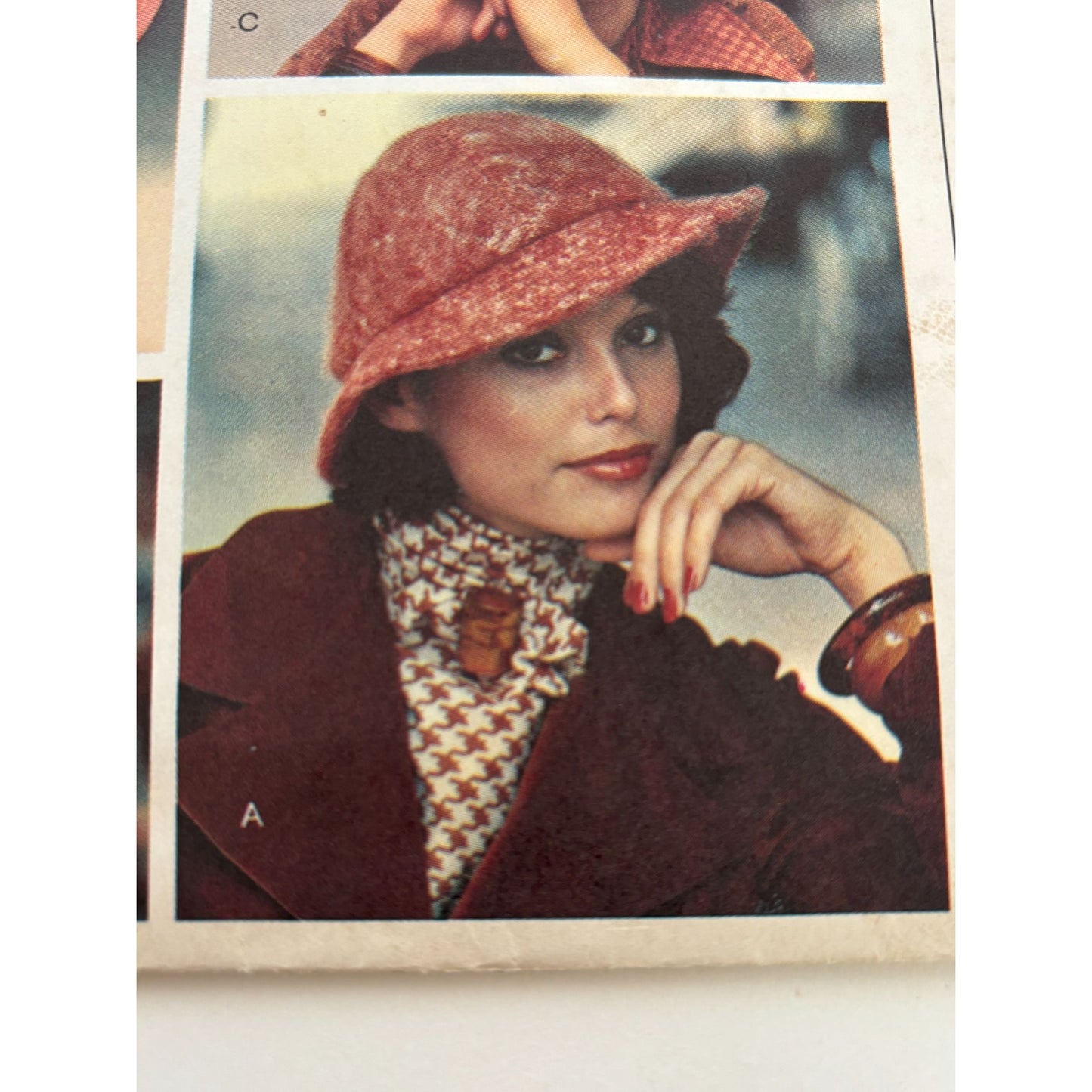 Vogue Sewing Pattern 8836 Stitched Brim Hat Medium Vintage 1970s Accessory Uncut