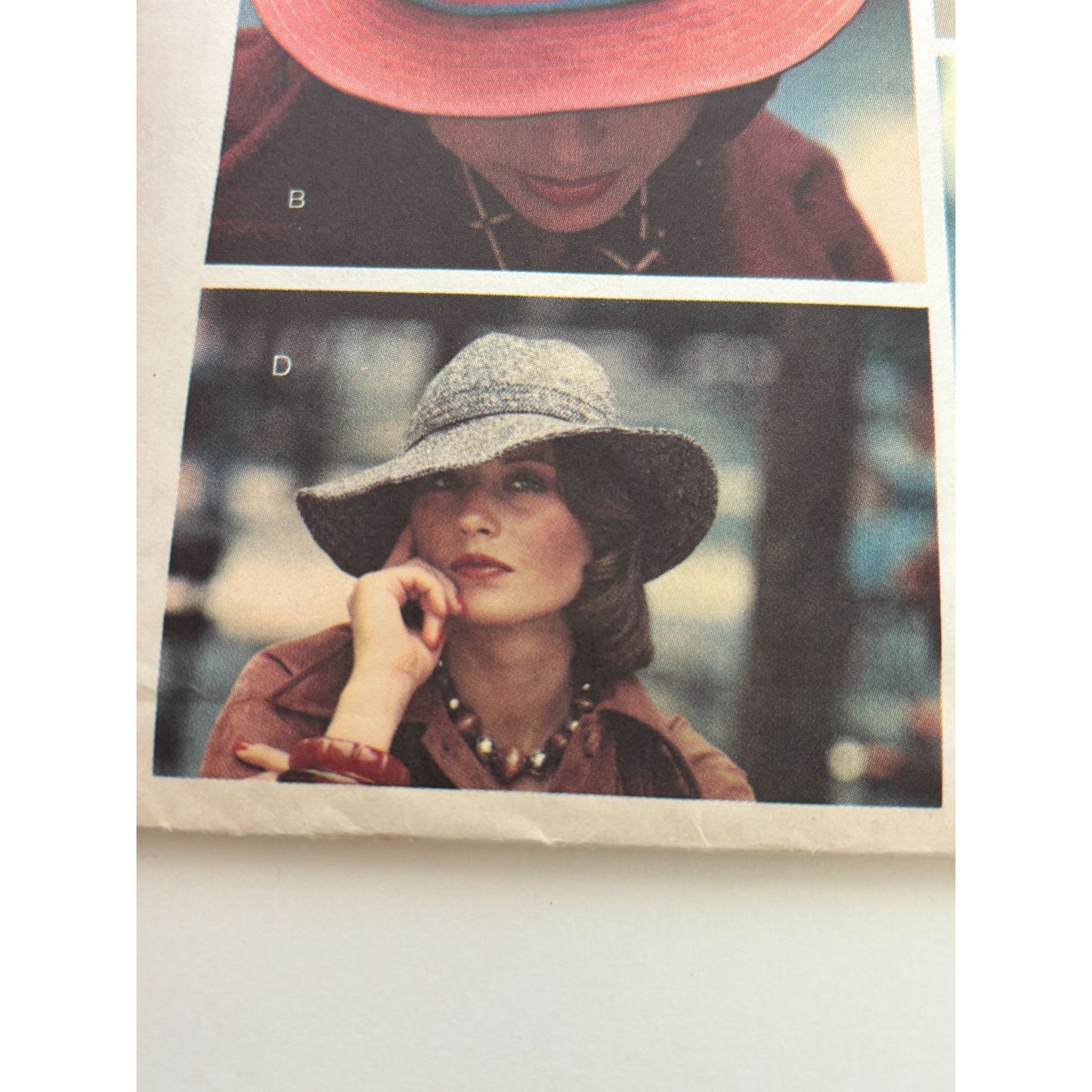 Vogue Sewing Pattern 8836 Stitched Brim Hat Medium Vintage 1970s Accessory Uncut