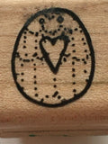 DOTS Easter Egg Rubber Stamp Mini Small Border Heart Easter Card Making Craft