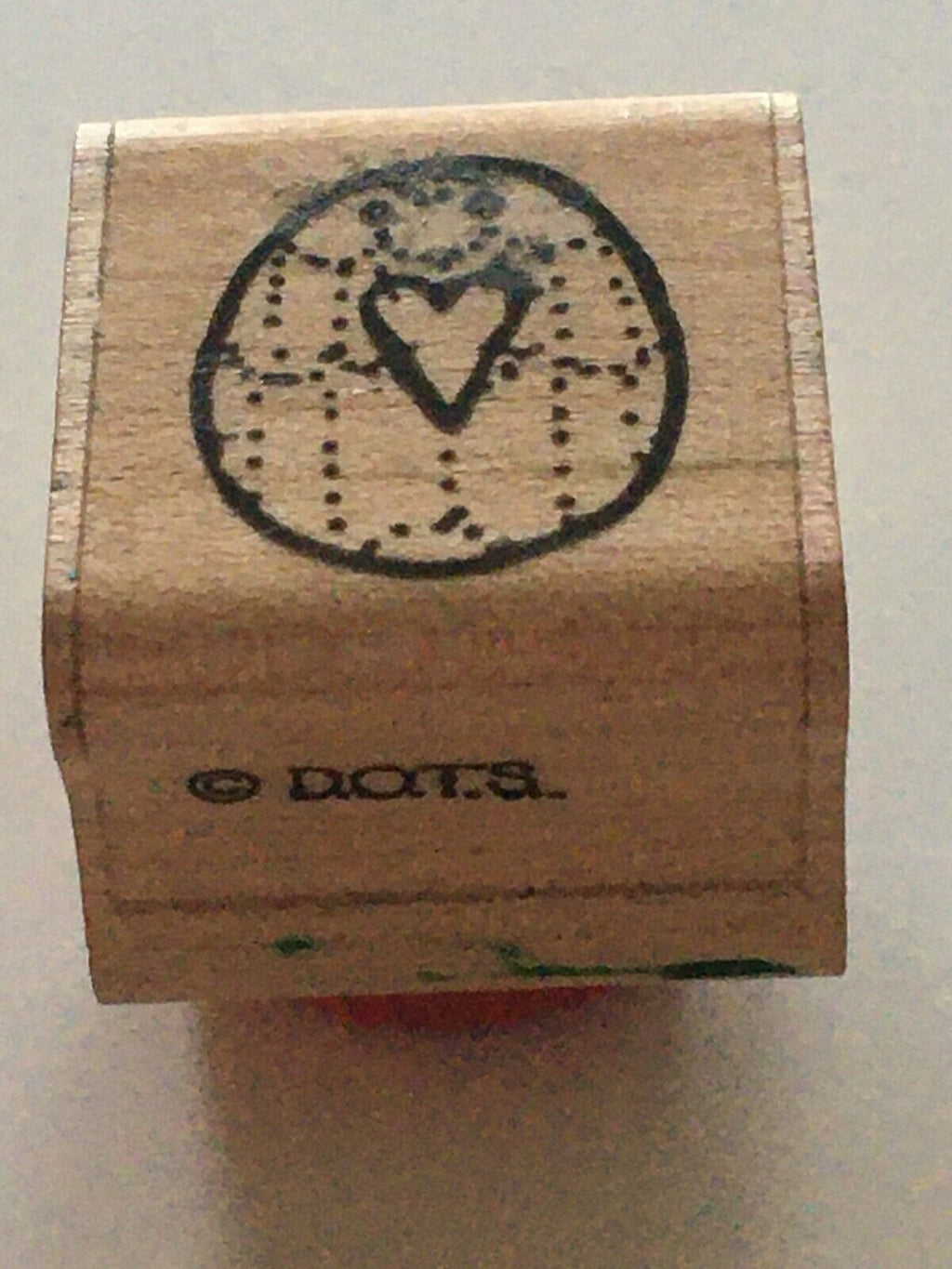 DOTS Easter Egg Rubber Stamp Mini Small Border Heart Easter Card Making Craft
