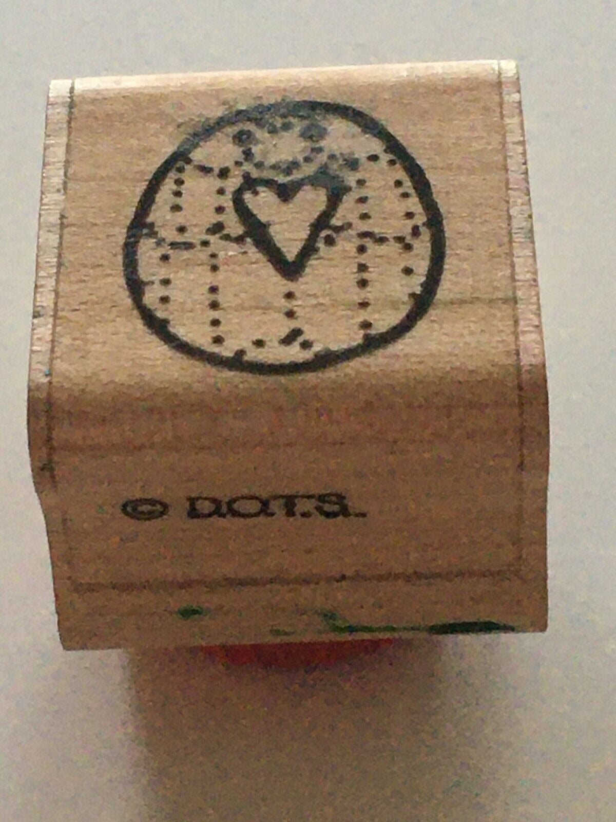 DOTS Easter Egg Rubber Stamp Mini Small Border Heart Easter Card Making Craft