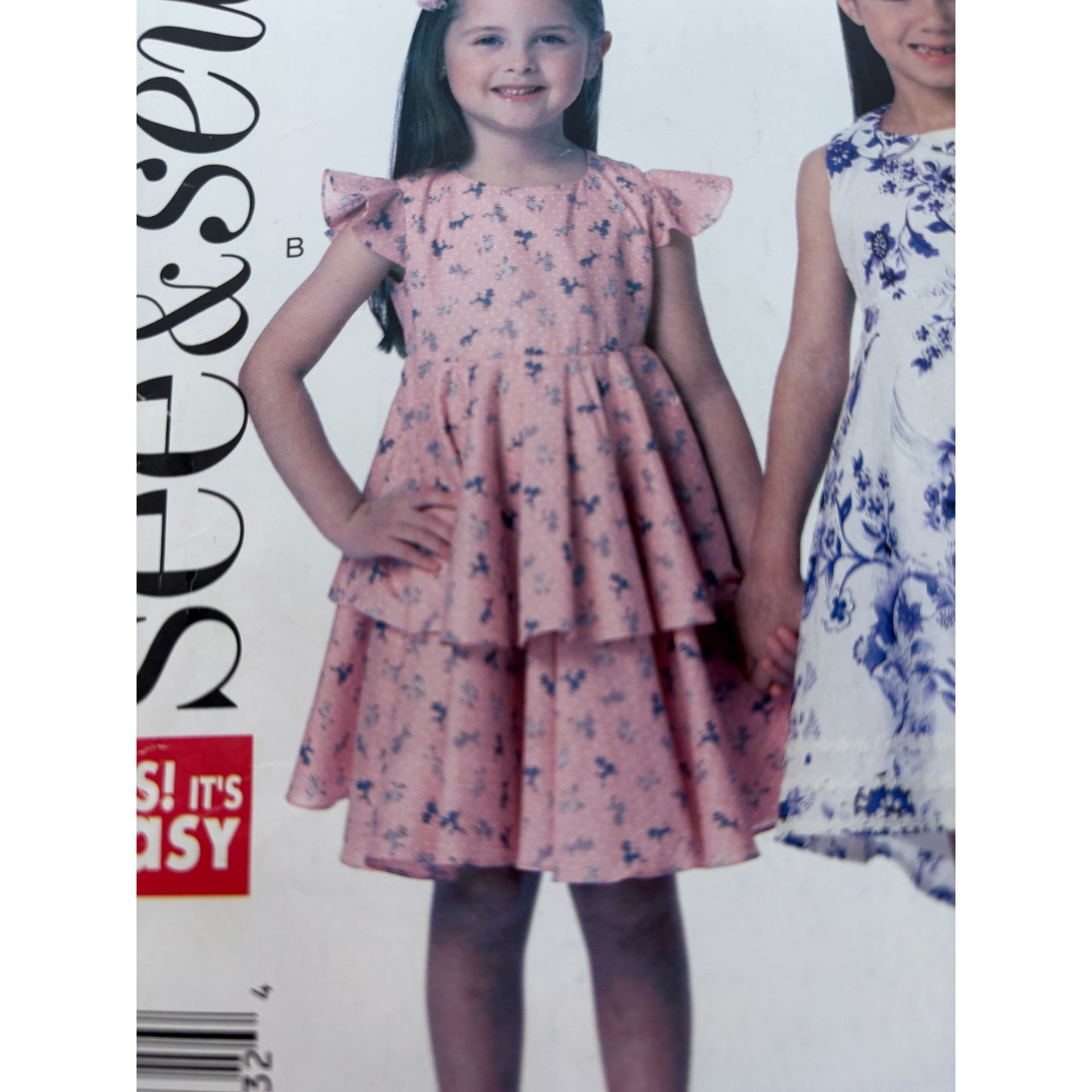 Butterick Sewing Pattern B6306 See and Sew Girls Dress Spring Party Sizes 2-8 UC