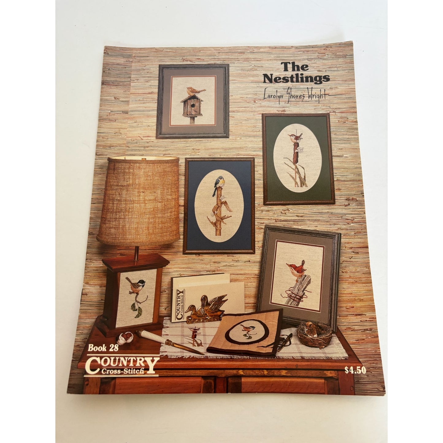 The Nestlings Country Cross Stitch Pattern Book 28 Birds Nature Birdhouse Wright