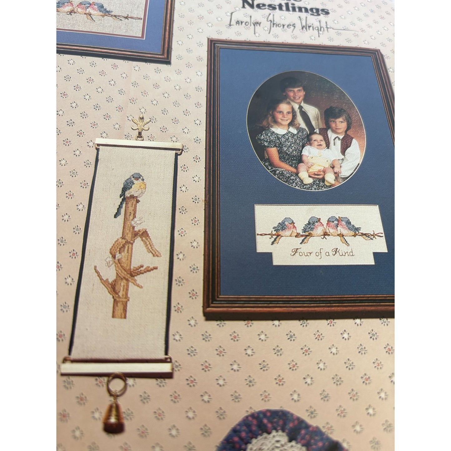 The Nestlings Country Cross Stitch Pattern Book 28 Birds Nature Birdhouse Wright