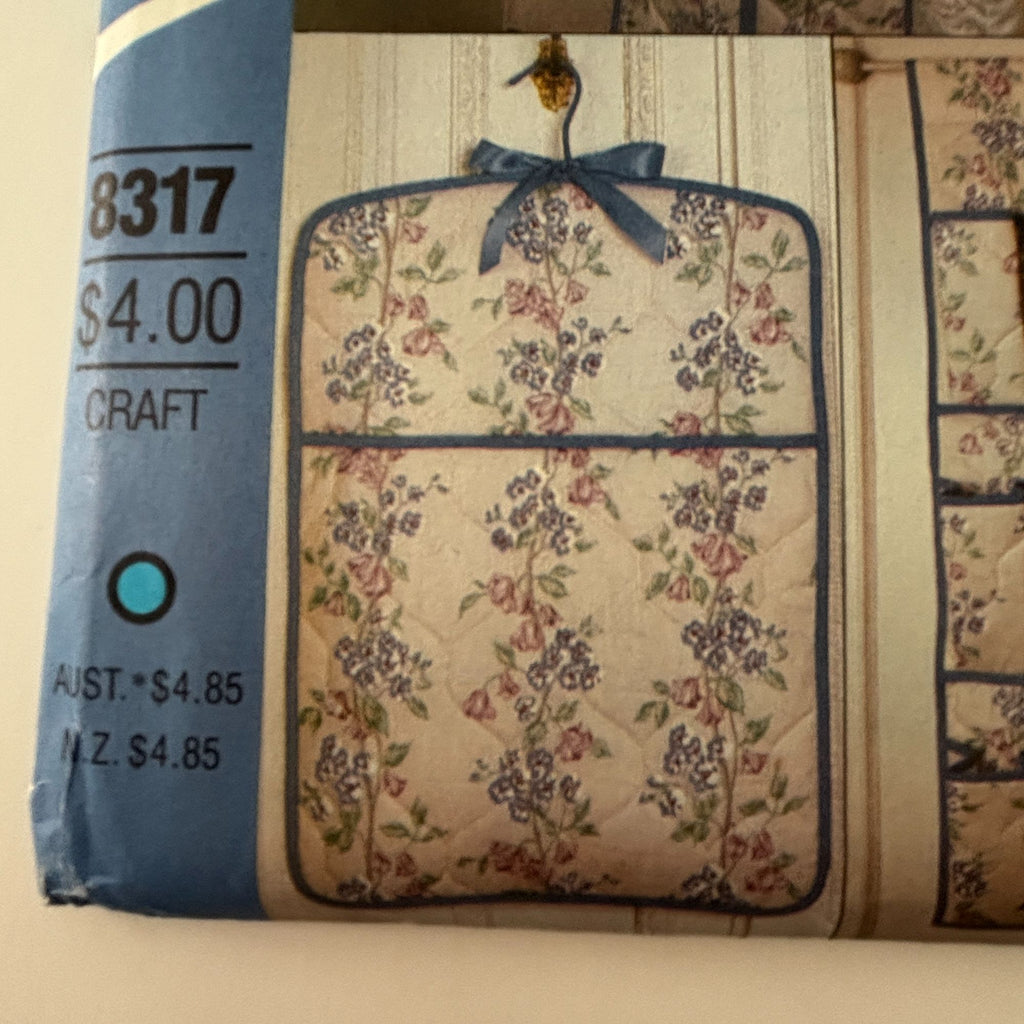 Vogue Sewing Pattern 8317 Closet Organizer Shoe Bag Laundry Suit Bag Garment Bag