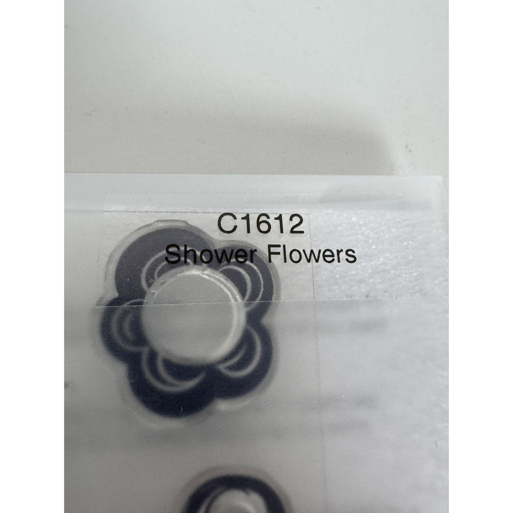 CTMH My Acrylix Acrylic Stamp Set Baby Shower Flowers Invitation Congrats C1612