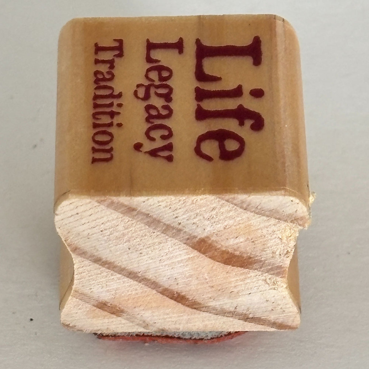 Stamp It Rubber Stamp Life Legacy Tradition Inspirational Words Typography Craft Cardmaking Family Scrapbooking