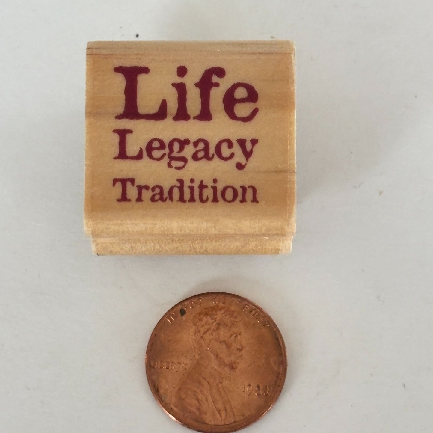 Stamp It Rubber Stamp Life Legacy Tradition Inspirational Words Typography Craft Cardmaking Family Scrapbooking
