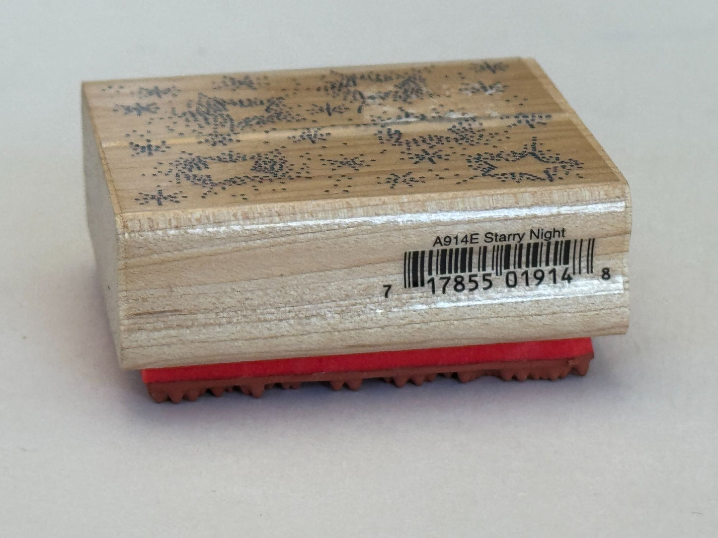 Rubber Stampede Rubber Stamp Starry Night Star Background Sky Craft Card Making