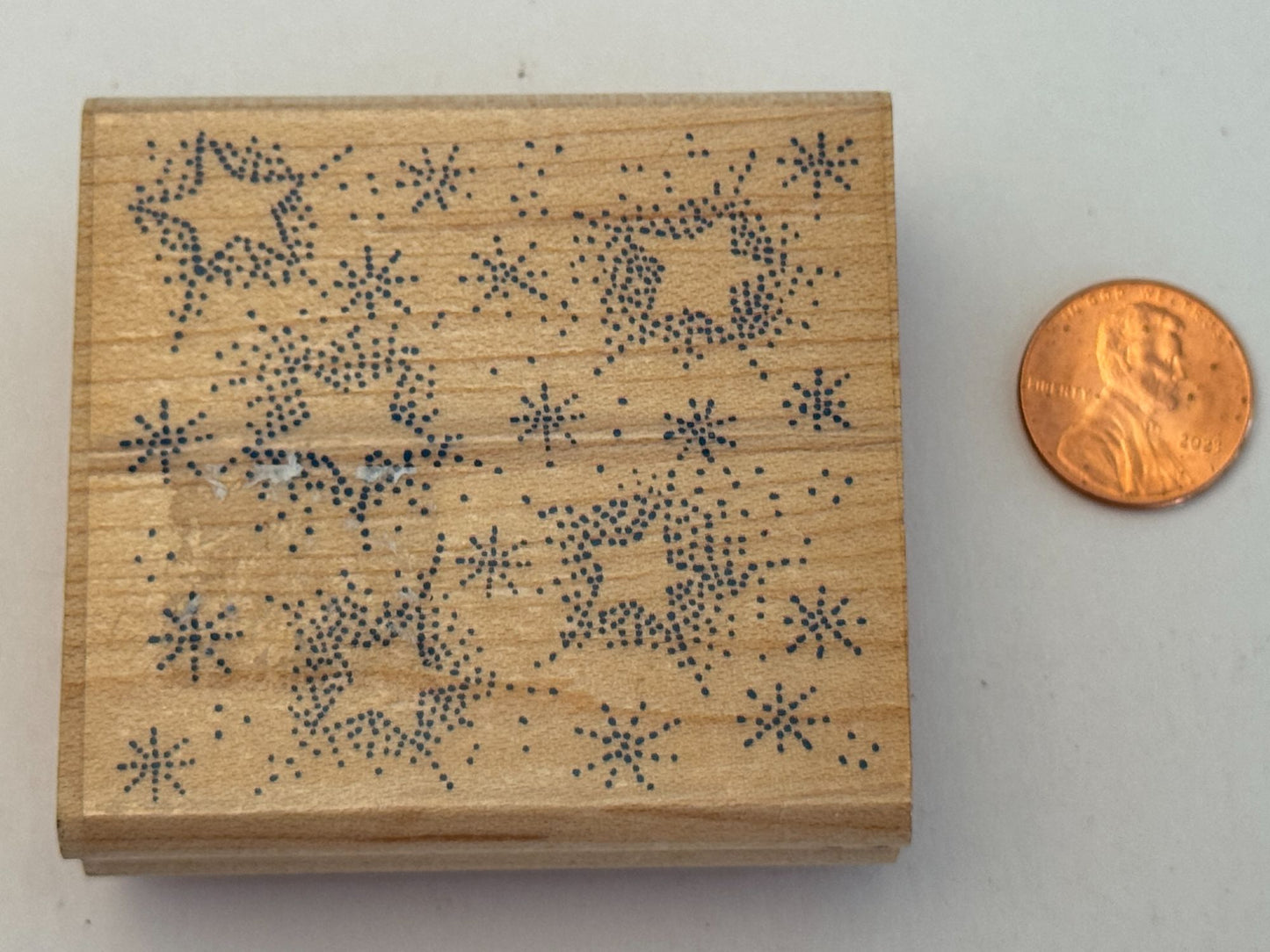 Rubber Stampede Rubber Stamp Starry Night Star Background Sky Craft Card Making