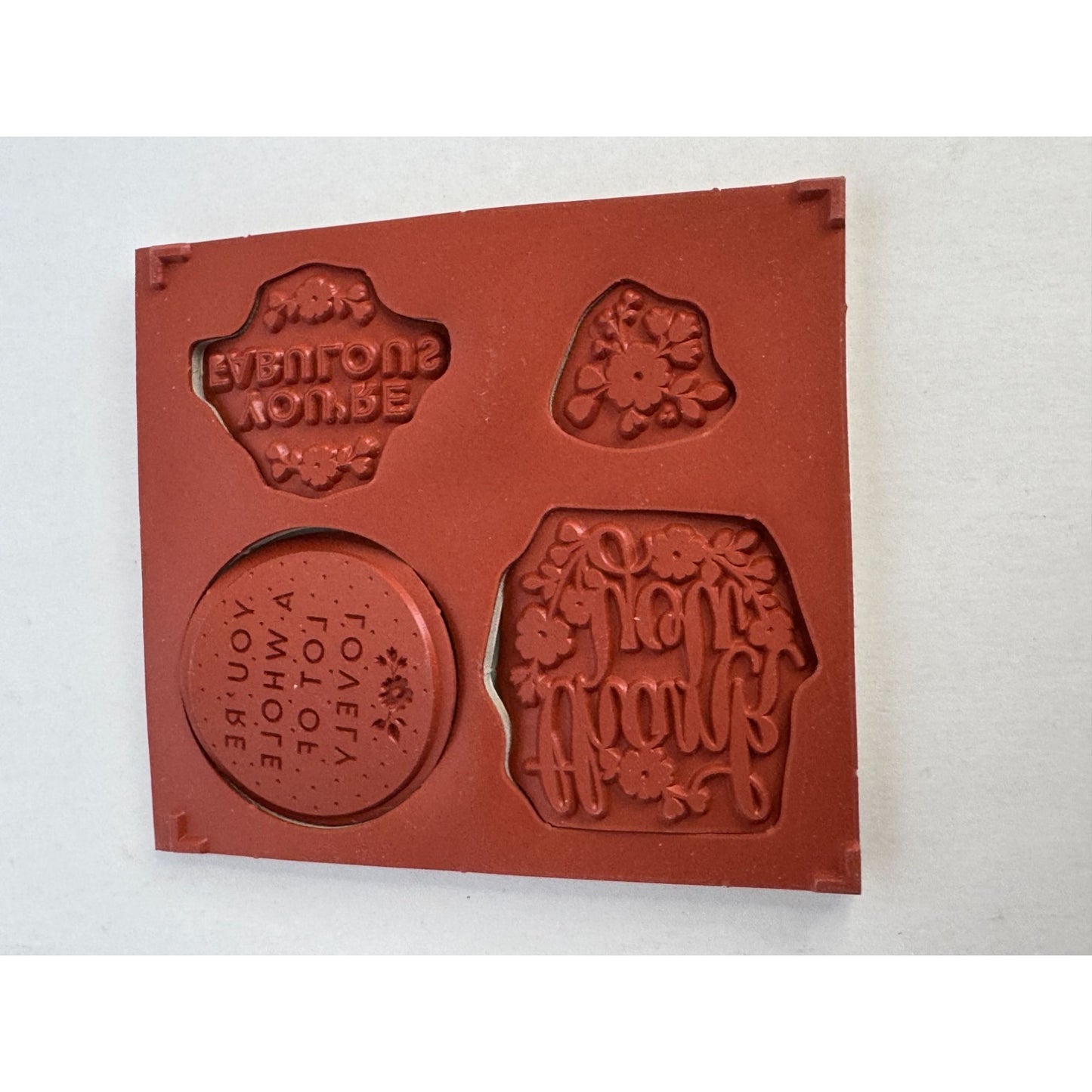 Stampin Up Clear Mount Rubber Stamp Set A Whole Lot of Lovely You are Fabulous