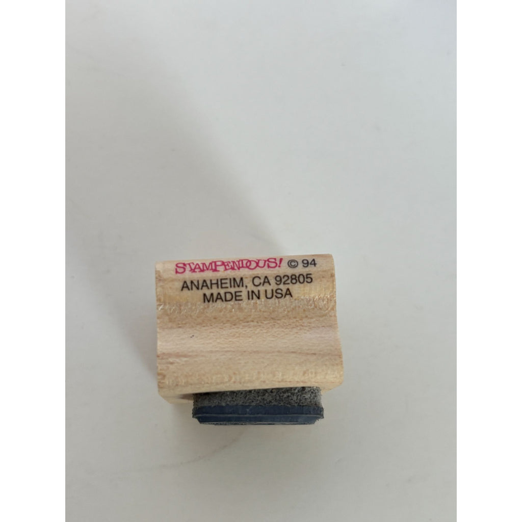 Stampendous Rubber Stamp Punkin Halloween Jack O Lantern Pumpkin Smiling Card Making Wood Mounted