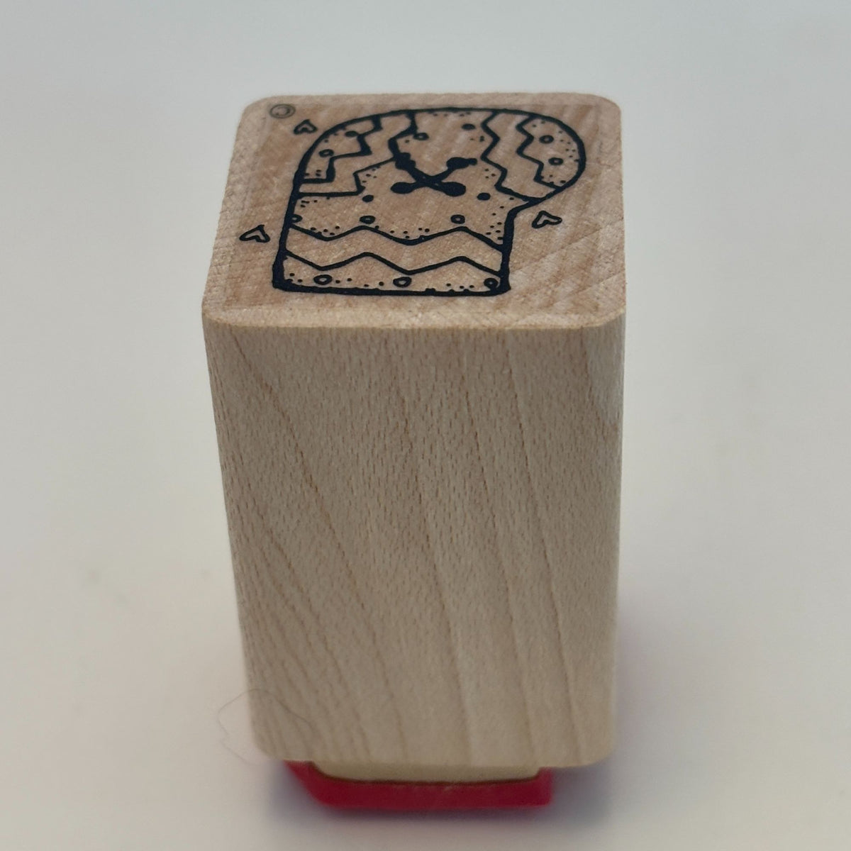 DOTS Rubber Stamp Christmas Stocking Holiday Decor Gift Tag Card Making 1 Inch