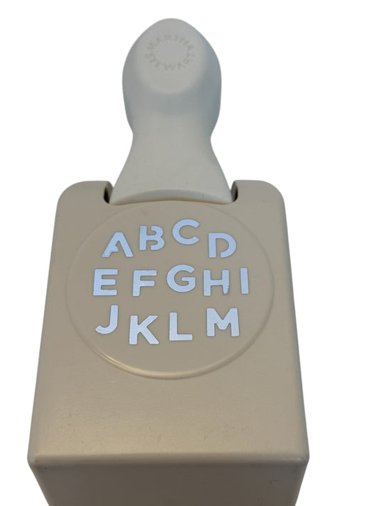 Martha Stewart Alphabet Punch Letters A-M Card Making Paper Craft