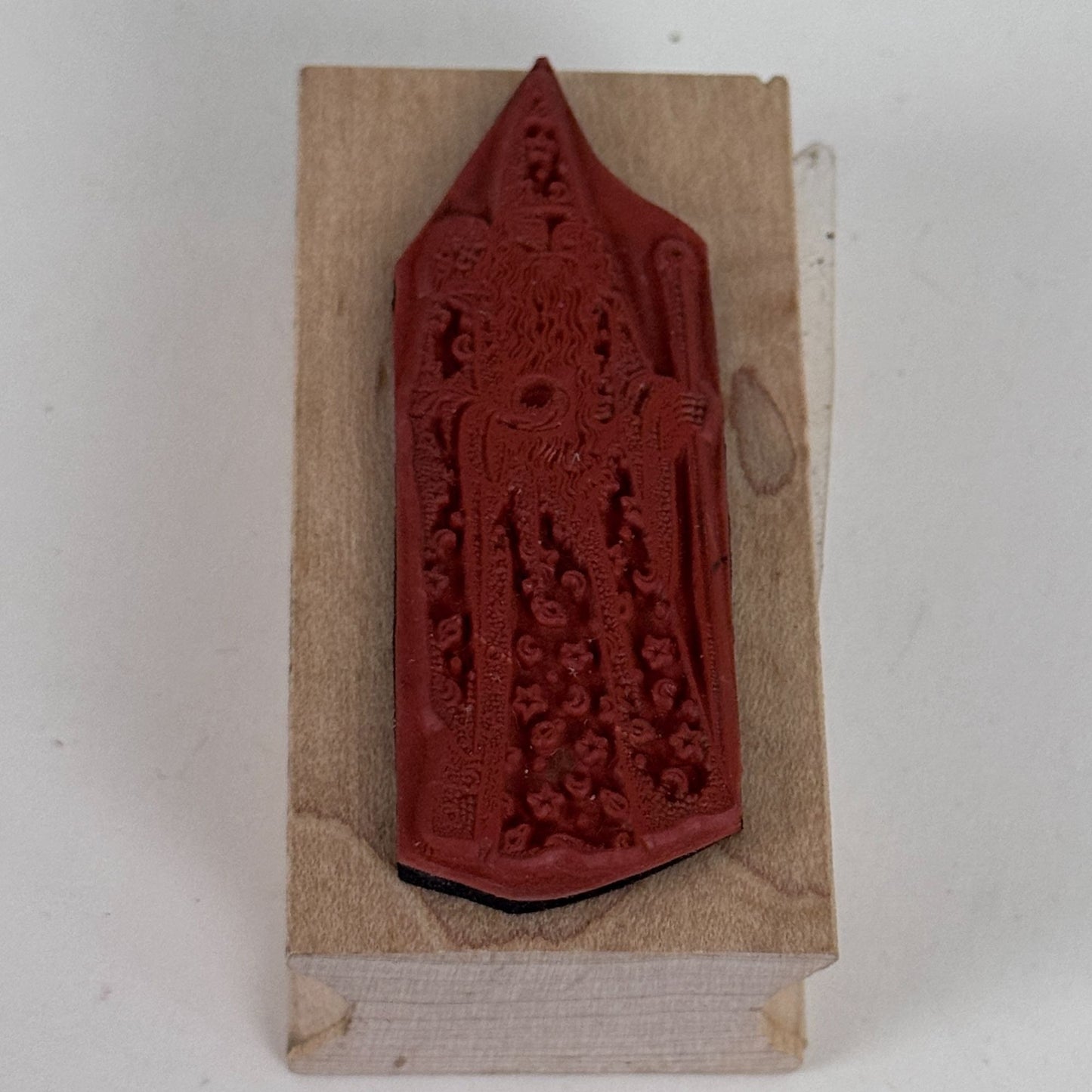 All Night Media Wizard Rubber Stamp Fantasy Magician Celestial Magic Crystal Ball Owl