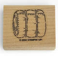 Stampin Up Rubber Stamp Blanket Roll Sleeping Bag Camping Equipment Summer Trip