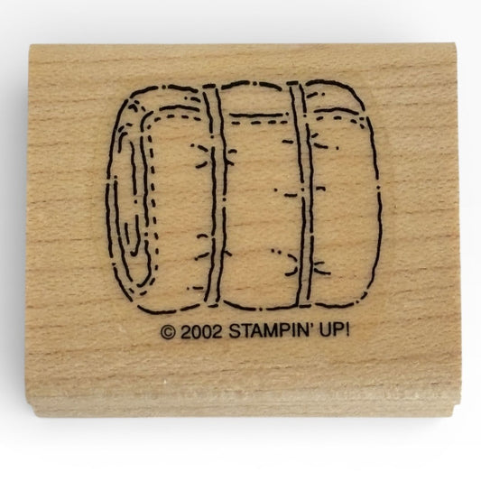 Stampin Up Rubber Stamp Blanket Roll Sleeping Bag Camping Equipment Summer Trip