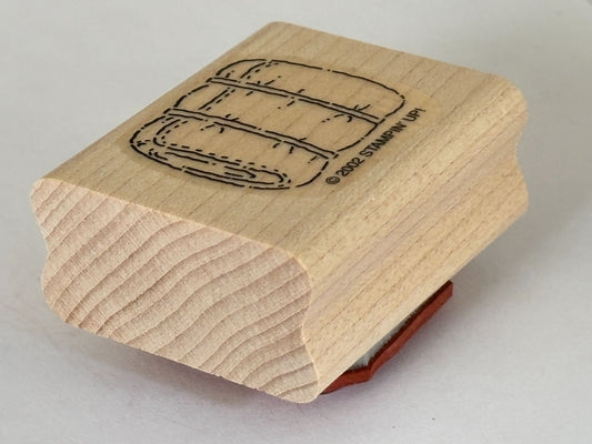 Stampin Up Rubber Stamp Blanket Roll Sleeping Bag Camping Equipment Summer Trip