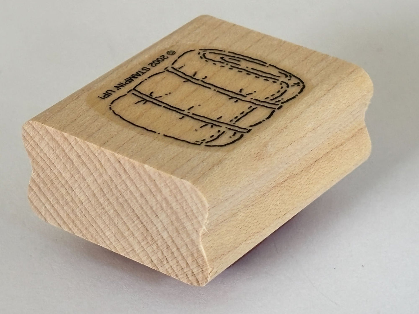 Stampin Up Rubber Stamp Blanket Roll Sleeping Bag Camping Equipment Summer Trip