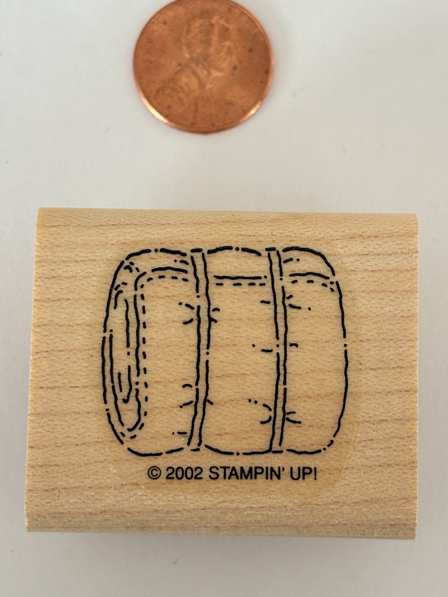 Stampin Up Rubber Stamp Blanket Roll Sleeping Bag Camping Equipment Summer Trip