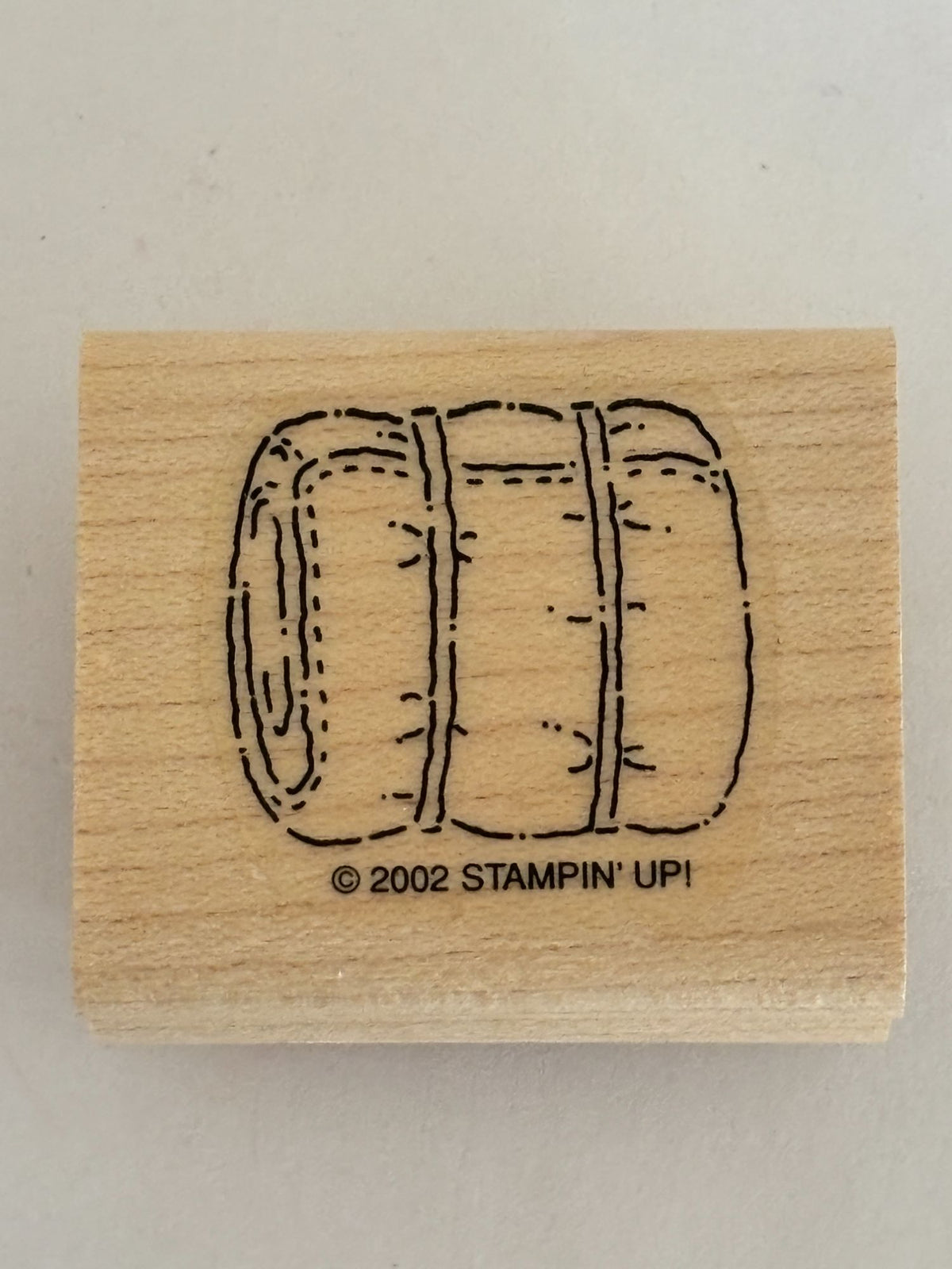 Stampin Up Rubber Stamp Blanket Roll Sleeping Bag Camping Equipment Summer Trip