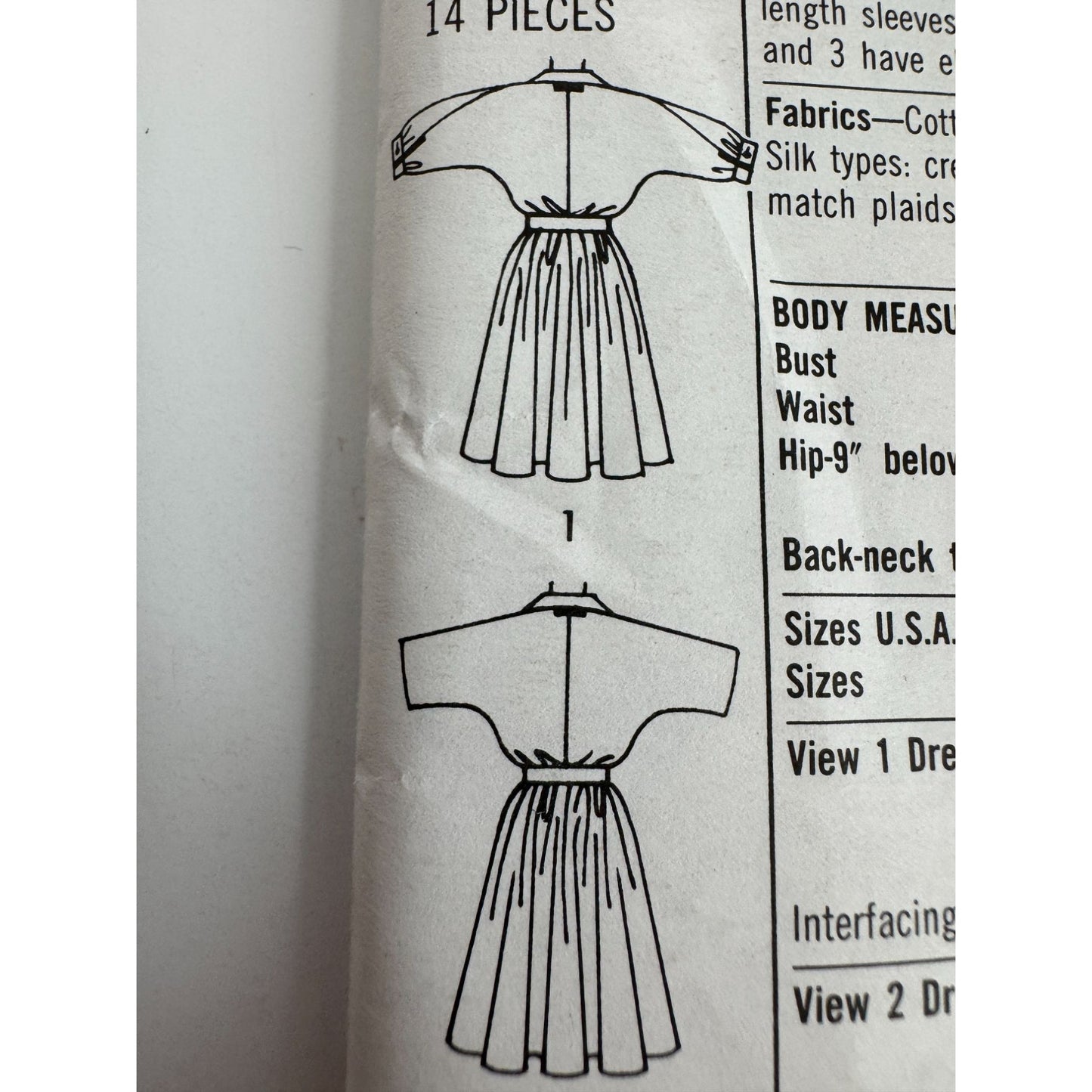 Simplicity Sewing Pattern 7275 Mock Wrap Dress Kimono Sleeves Pockets 10 12 14