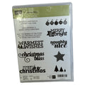 Stampin Up Stamp Set Christmas Bliss Holiday Card Making Naughty and Nice Words Ornaments