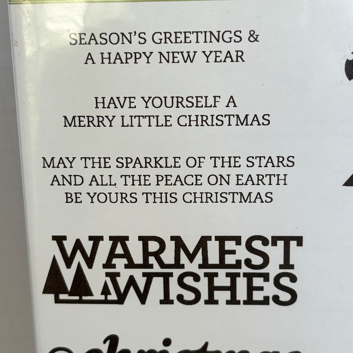 Stampin Up Stamp Set Christmas Bliss Holiday Card Making Naughty and Nice Words Ornaments