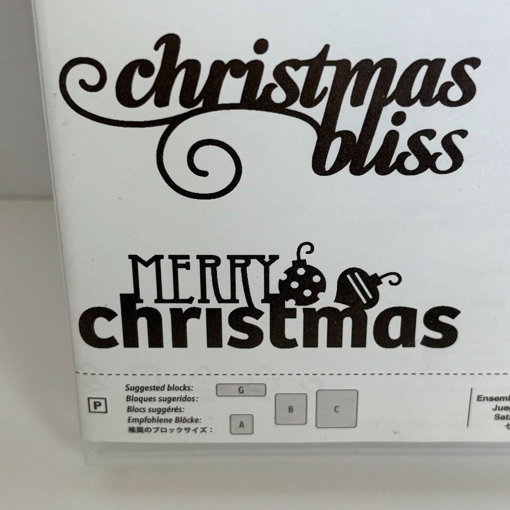 Stampin Up Stamp Set Christmas Bliss Holiday Card Making Naughty and Nice Words Ornaments