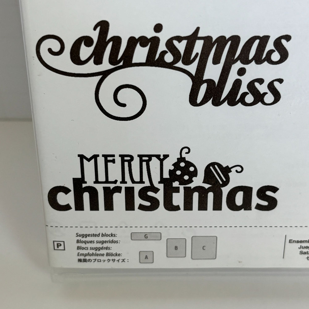Stampin Up Stamp Set Christmas Bliss Holiday Card Making Naughty and Nice Words Ornaments